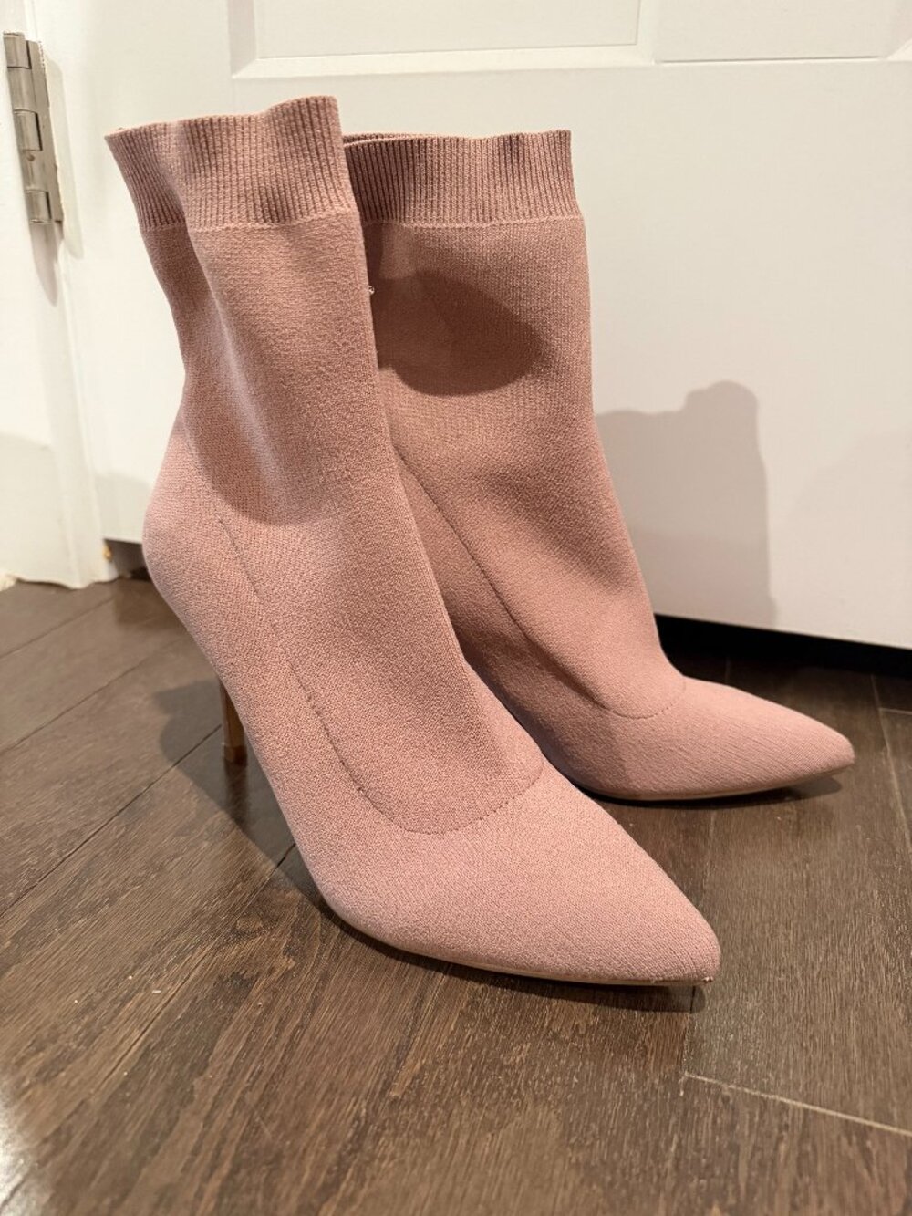 Steve Madden Claire Fabric Booties 8.5 Taupe - Used